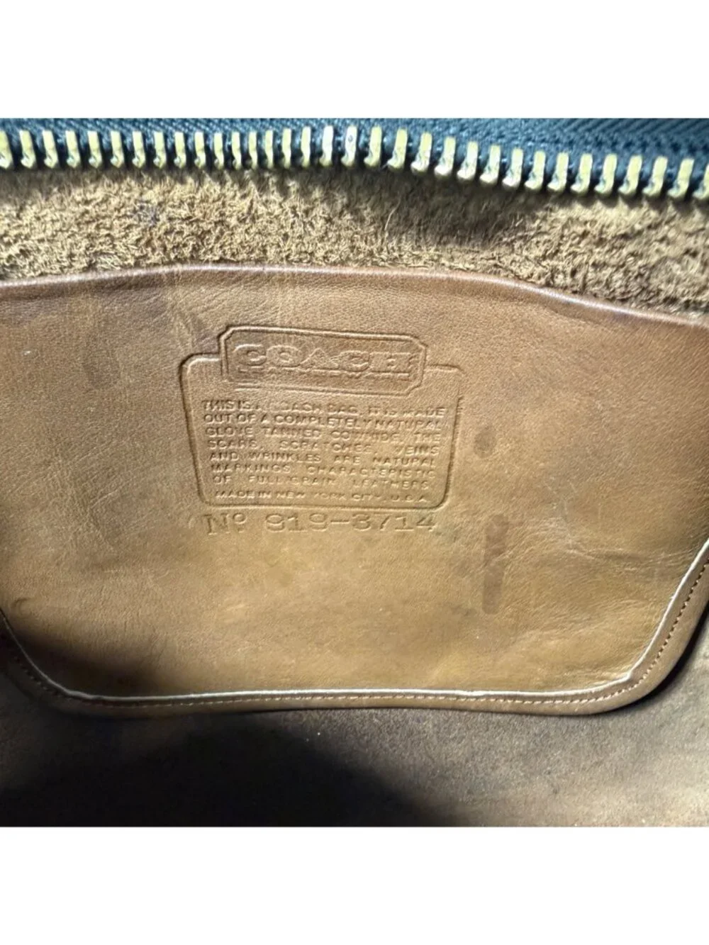1980s COACH Bonnie Cashin Slim Satchel Standard Bag British Tan 9430 NYC NO TAG